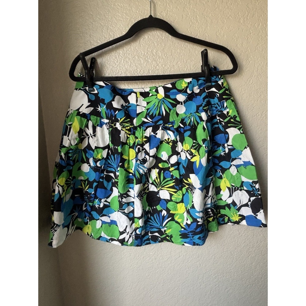 NWT KENNETH COLE TROPICAL FLORAL PRINT SKIRT MED 10 M - Picture 3 of 8